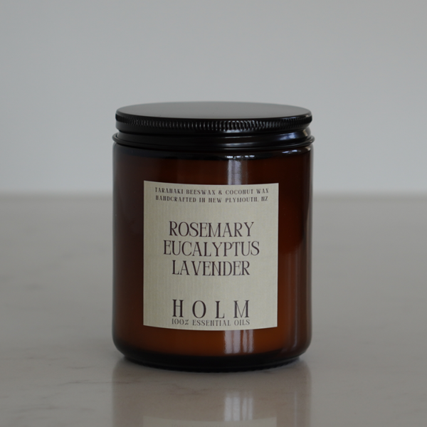 Rosemary, Eucalyptus + Lavender - 100% Essential Oil Candle